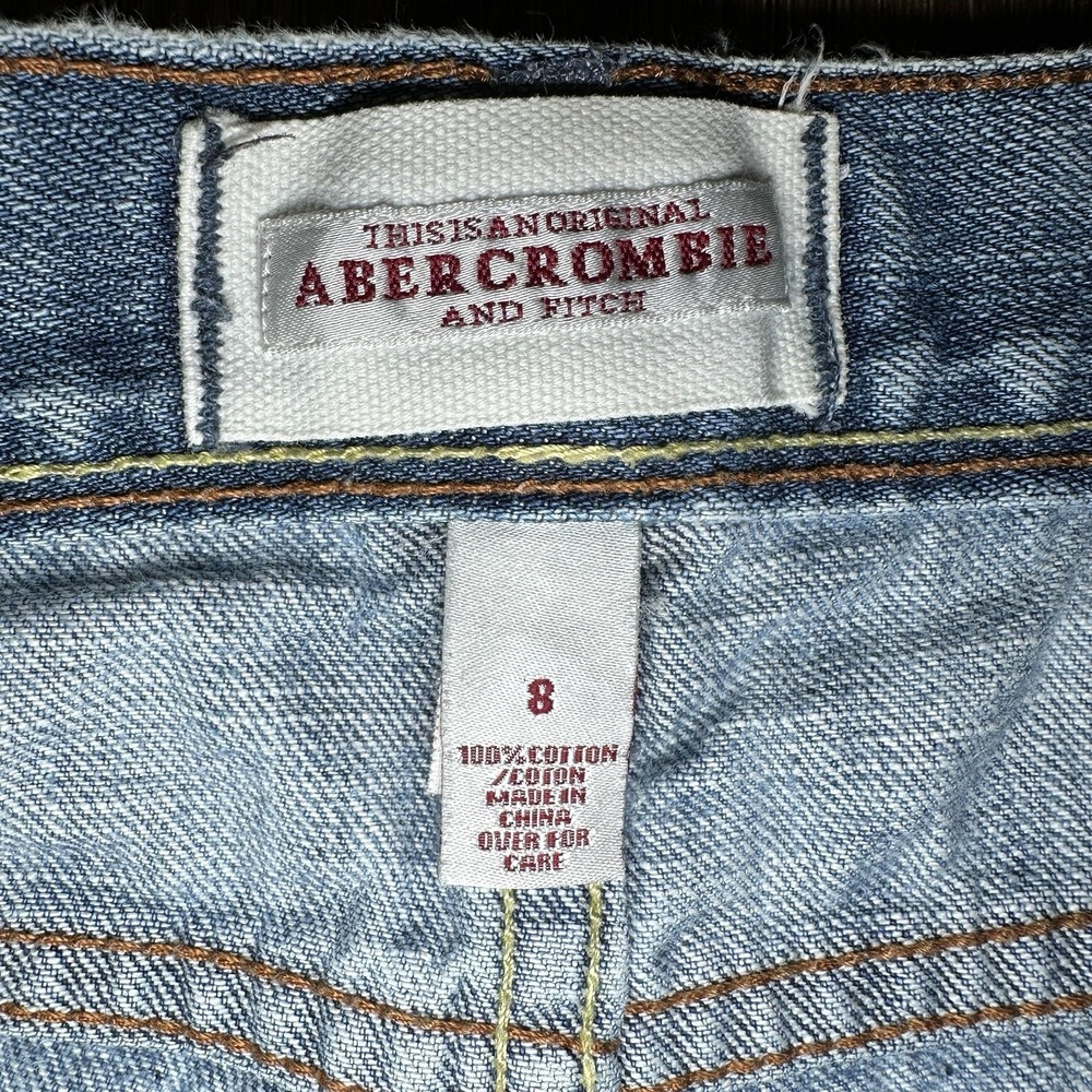 Abercrombie & Fitch Women's 8 Bootcut Light Wash Blue Jeans Y2K Vintage 90s - Picture 8 of 8